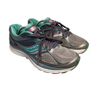 Saucony Guide 10 Everun Women’s Size US 8 UK 6, EU 39 Teal & Gray Running Shoes